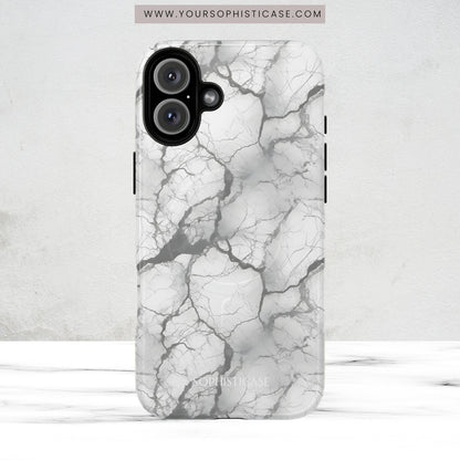 Marble Opulence in Charcoal Grey - Magsafe Case