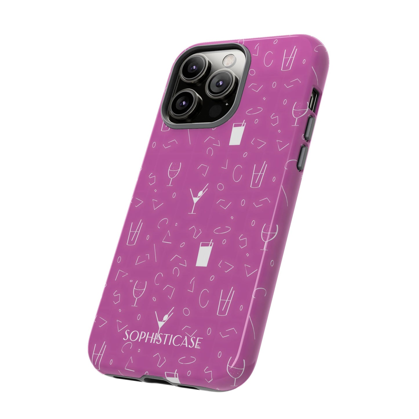 Cocktail Hour in Purple - iPhone Case