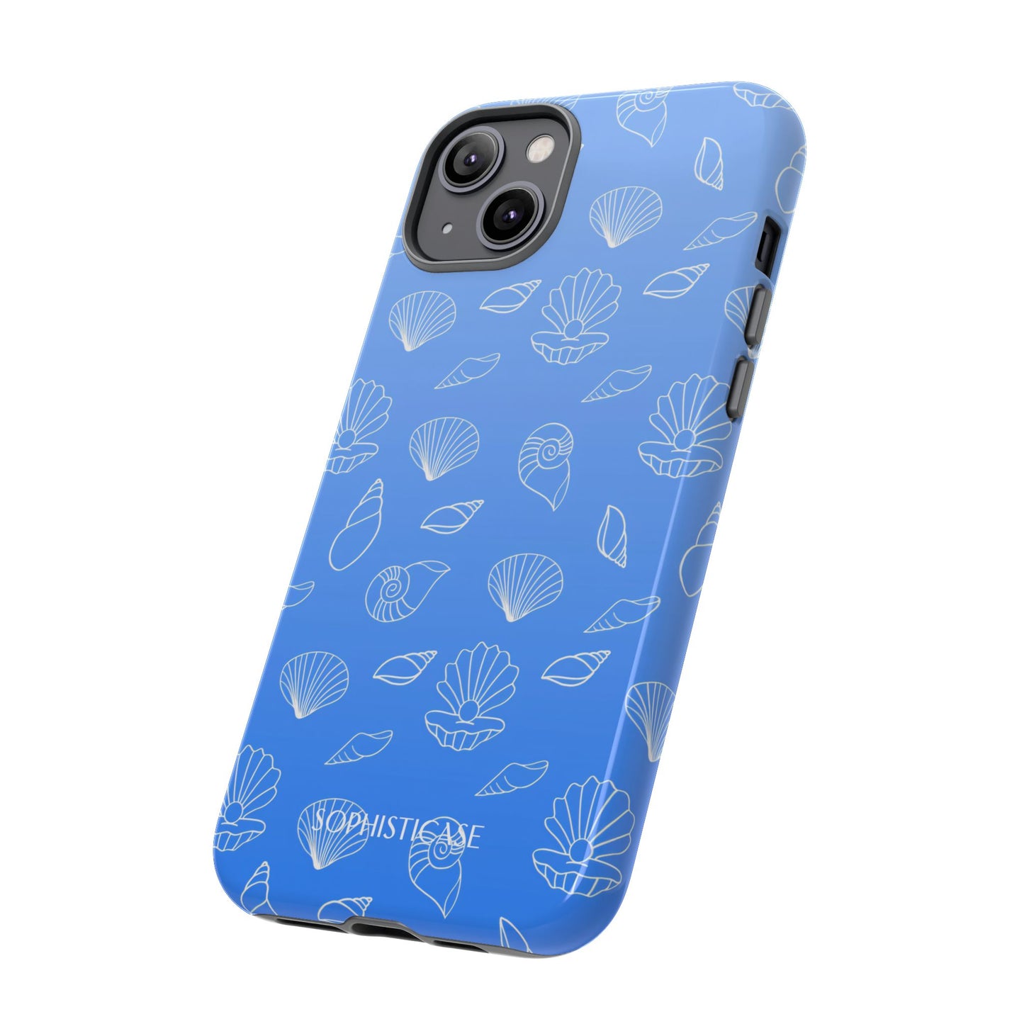 Seashell Society in Ocean Blue - iPhone Case, Samsung Galaxy Case, Google Pixel Case