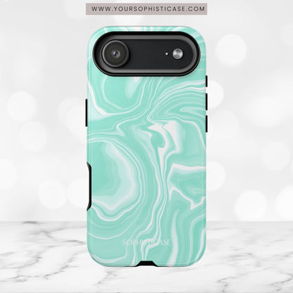 Liquid Dreams in Green - iPhone Case