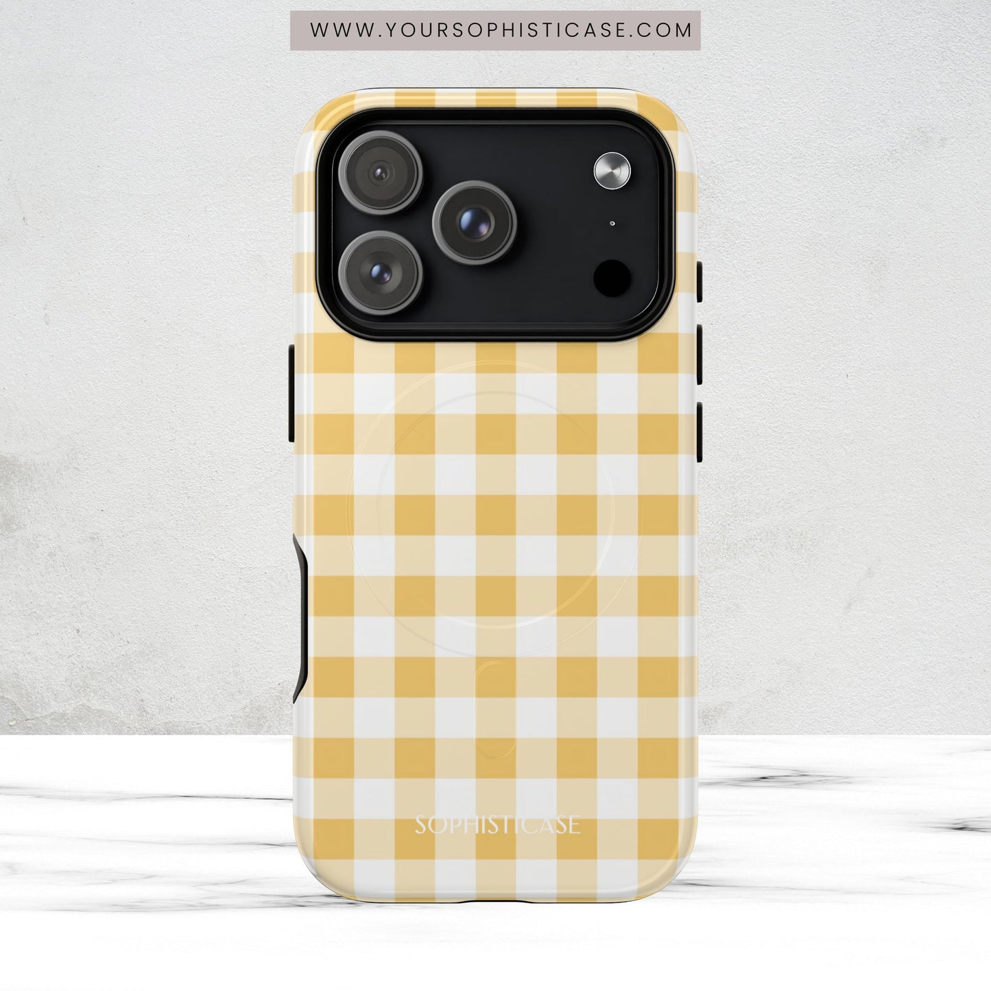 Gingham in Yellow - Magsafe Case