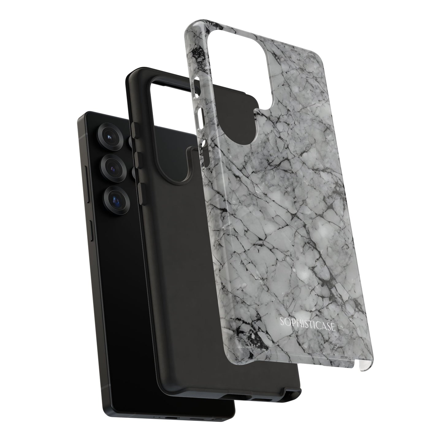Marble Opulence in Grey - iPhone Case, Samsung Galaxy Case, Google Pixel Case