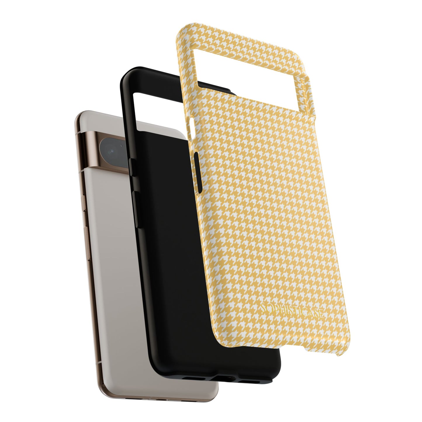 Tough Case - Houndstooth in Mustard