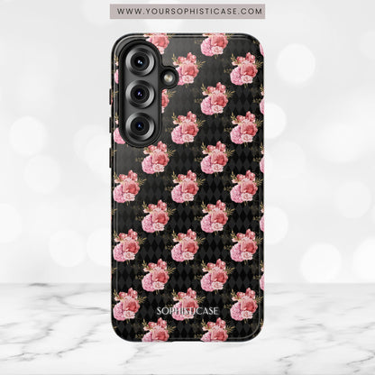 Rose Diamond Romance in Vivienne - Tough Phone Case