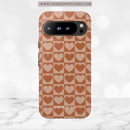 Tough Love in Brown - Tough Phone Case