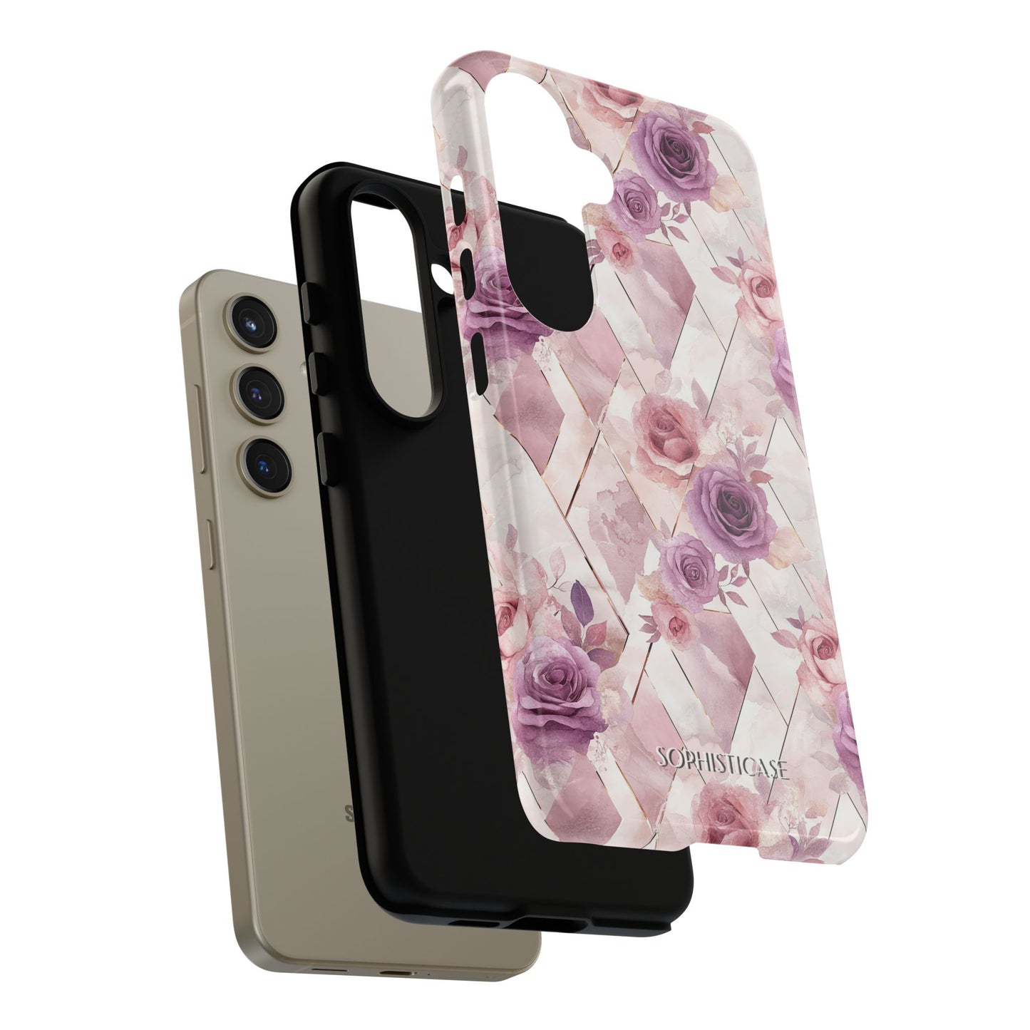 Royal Floral in Mauve Rose - Tough Phone Case