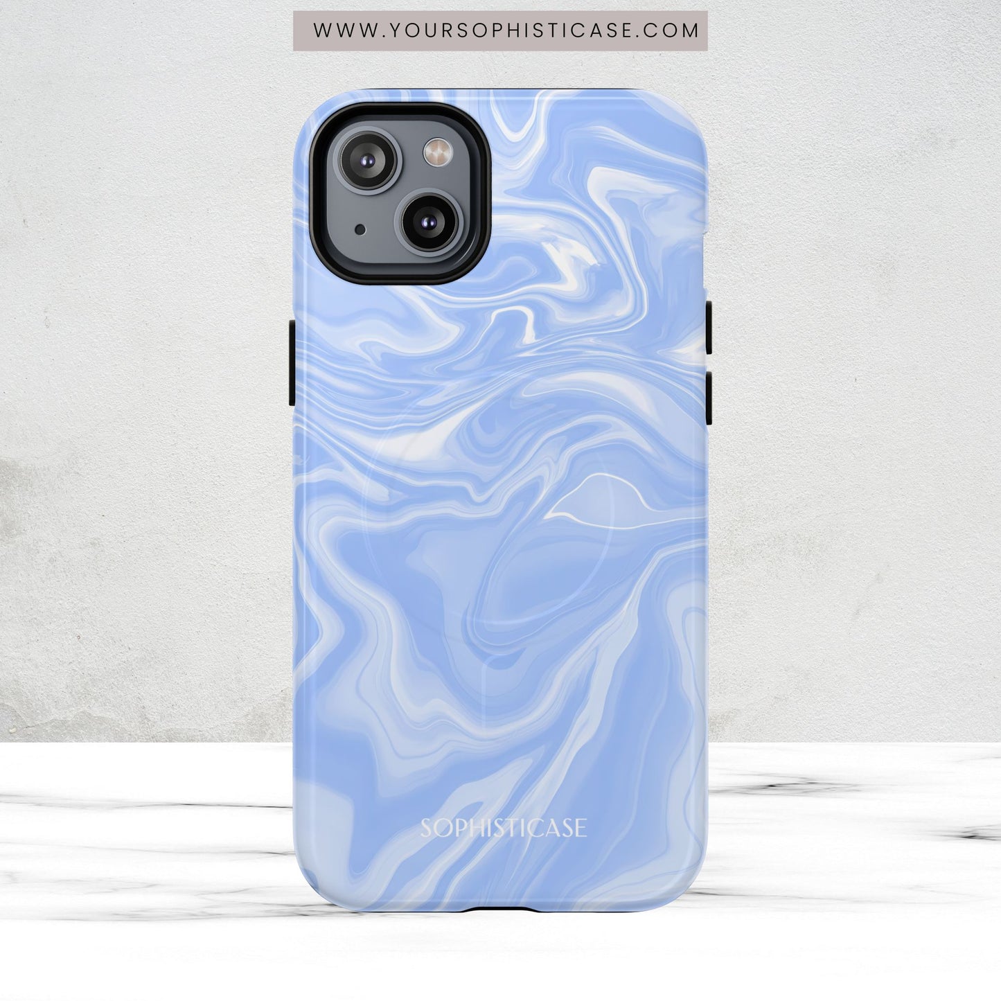 Liquid Dreams in Smoke Blue - Magsafe Case