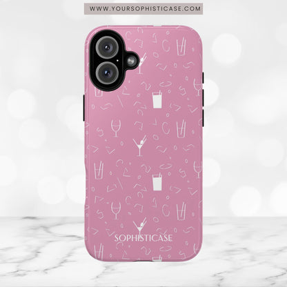 Cocktail Hour in Pink - iPhone Case