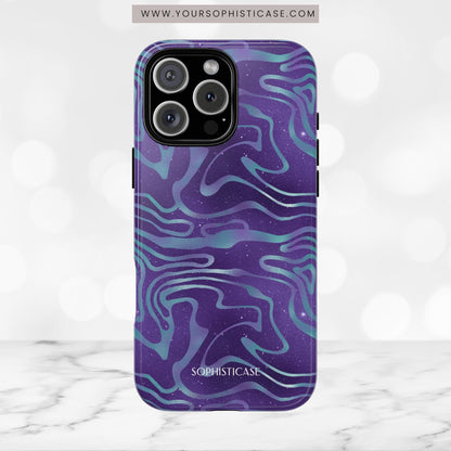 Cosmic Gold in Blue & Purple - iPhone Case, Samsung Galaxy Case, Google Pixel Case
