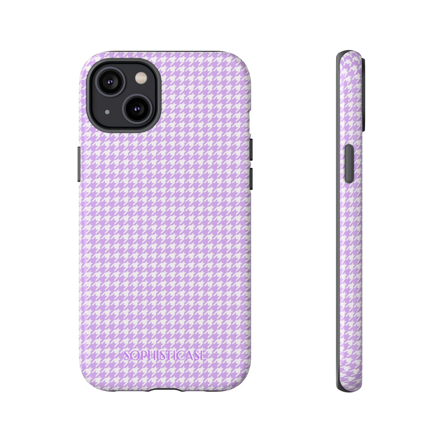 Houndstooth in Pastel Purple - iPhone Case, Samsung Galaxy Case, Google Pixel Case