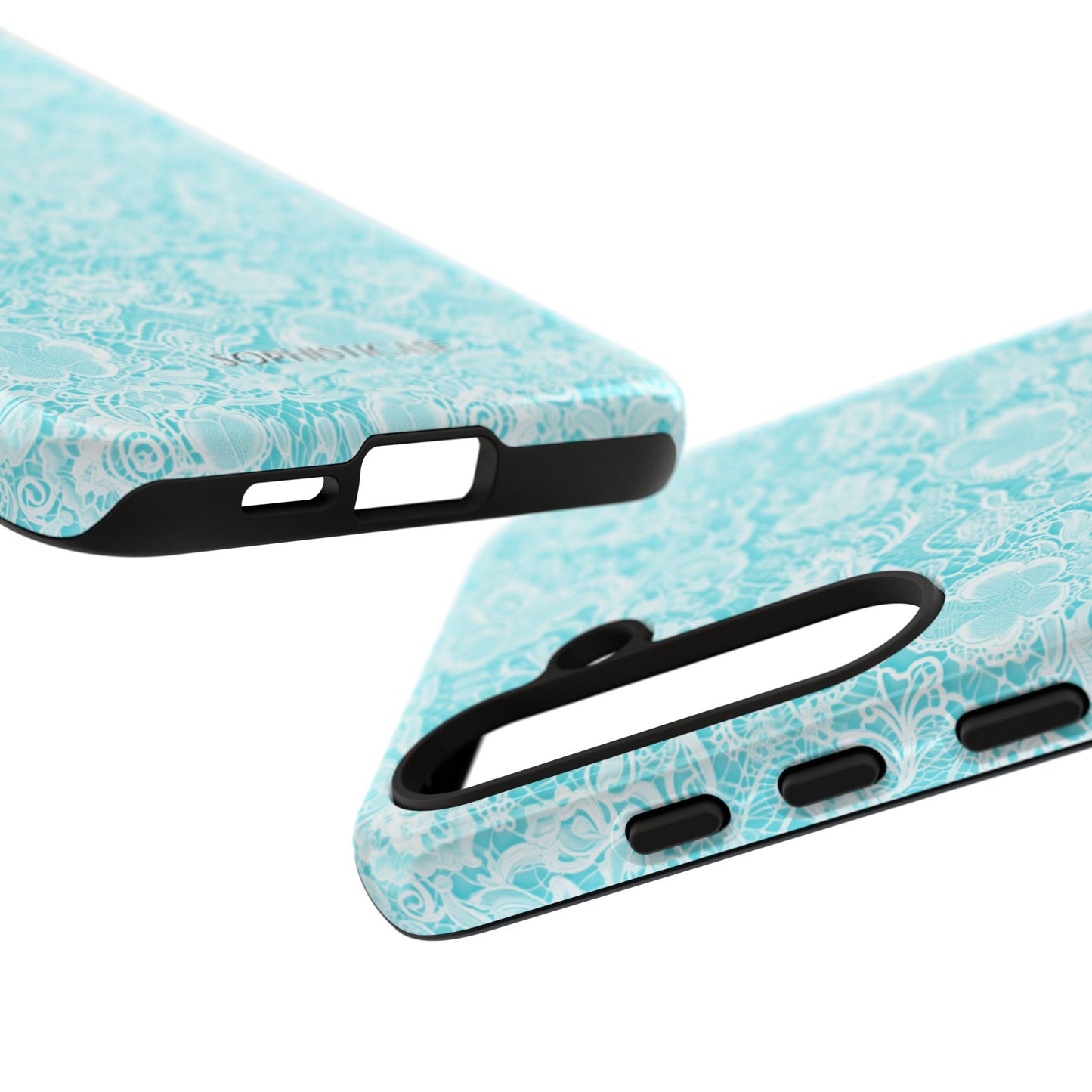 Luxe Lace in Aqua - iPhone Case, Samsung Galaxy Case, Google Pixel Case