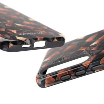 Rose' Runway in Noir Mosaic - Tough Phone Case