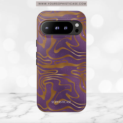 Cosmic Gold in Purple - iPhone Case, Samsung Galaxy Case, Google Pixel Case
