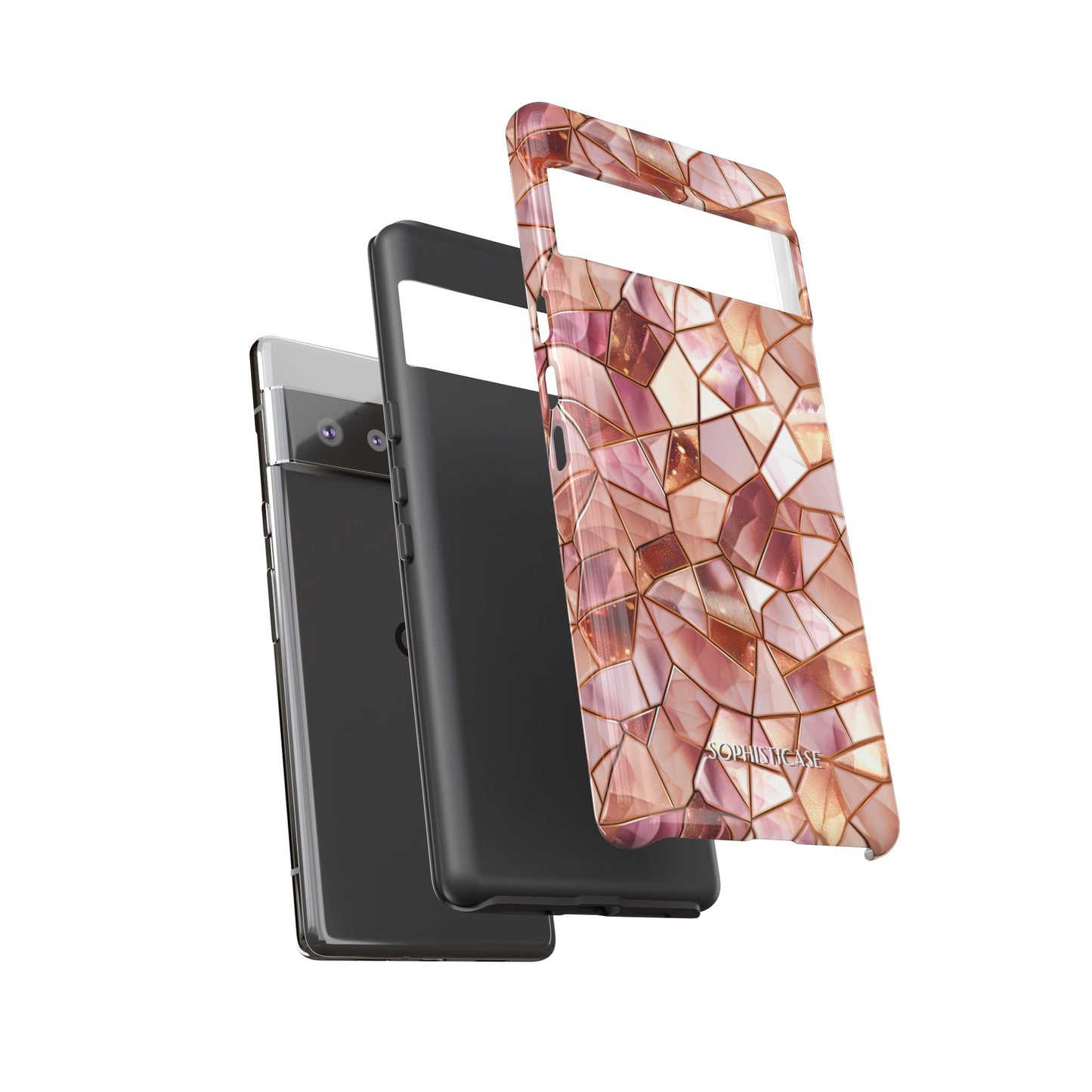 Rose' Runway in Champagne Mosaic - Tough Phone Case