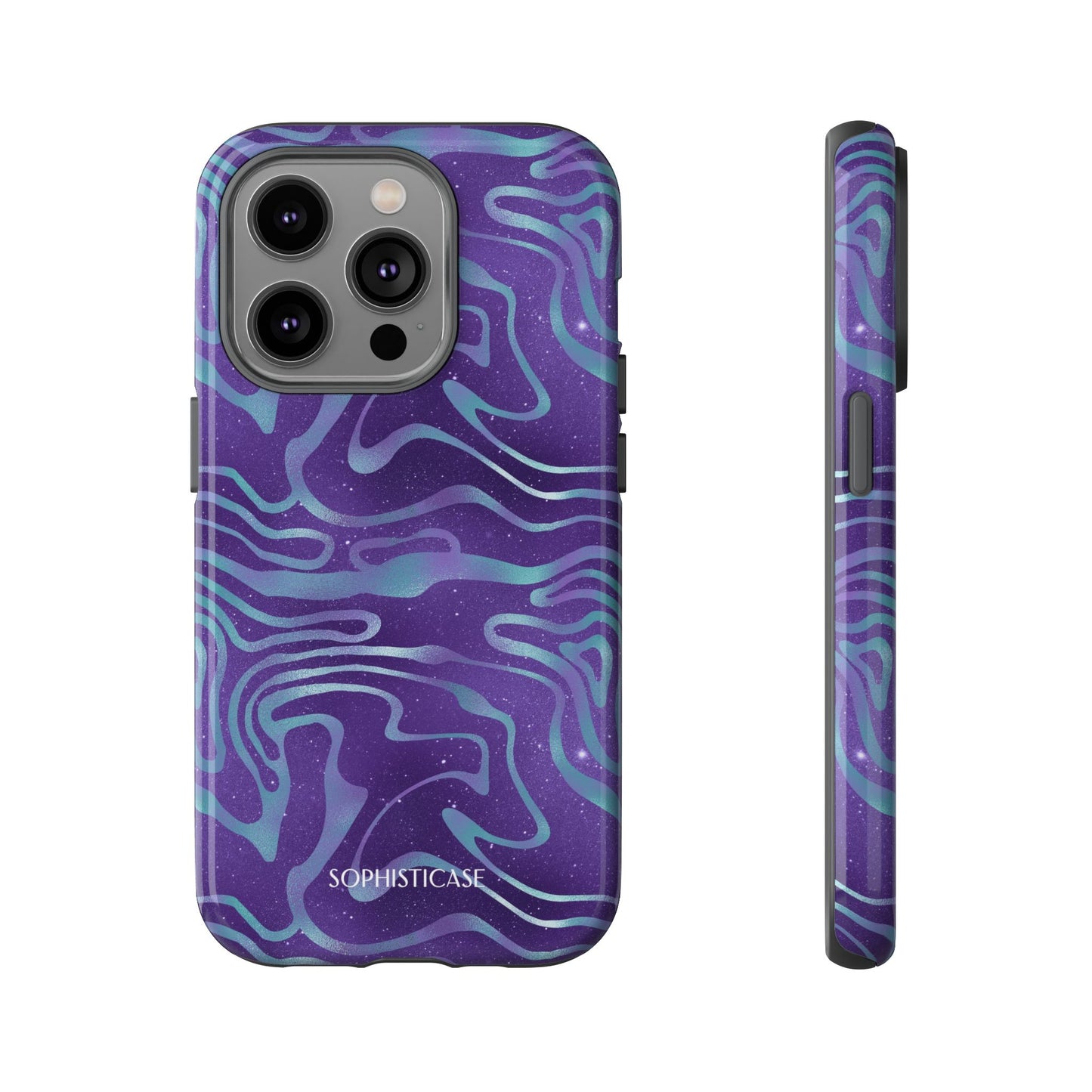 Cosmic Gold in Blue & Purple - iPhone Case, Samsung Galaxy Case, Google Pixel Case
