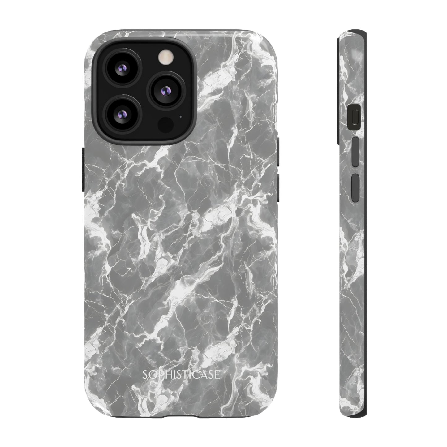 Marble Crush in Charcoal Grey - iPhone Case