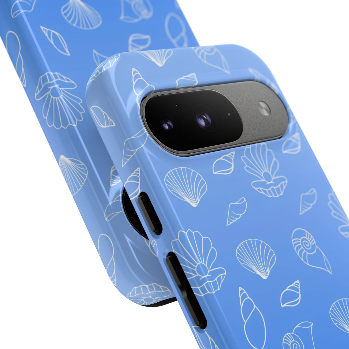 Seashell Society in Ocean Blue - iPhone Case, Samsung Galaxy Case, Google Pixel Case