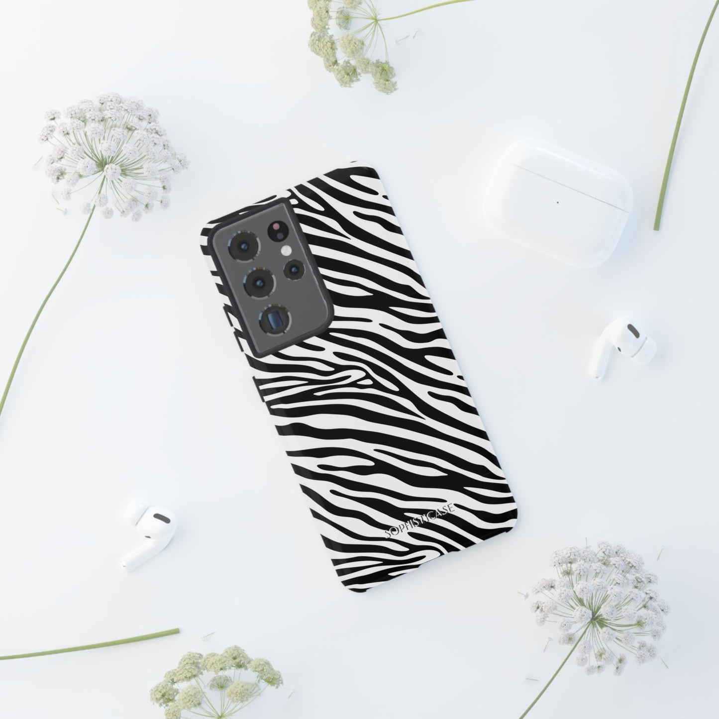 Dark Thoughts in Urban Zebra - Tough Phone Case