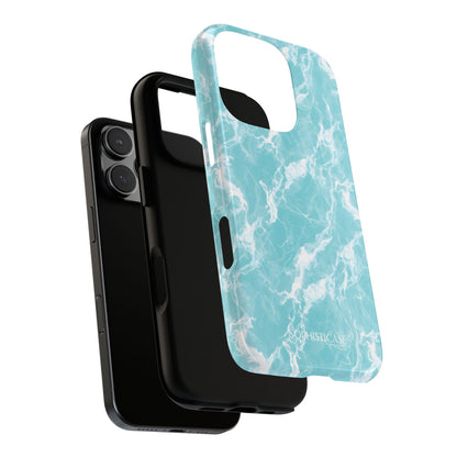 Marble Crush in Aqua - Tough Phone Case