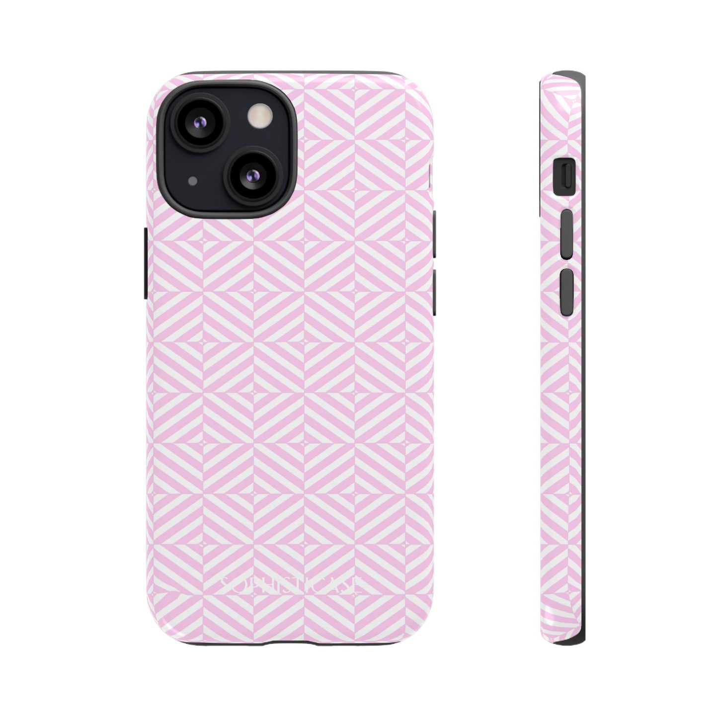 Illusions in Pink - Dual Layer Shockproof Phone Case for iPhone, Google Pixel and Samsung Galaxy