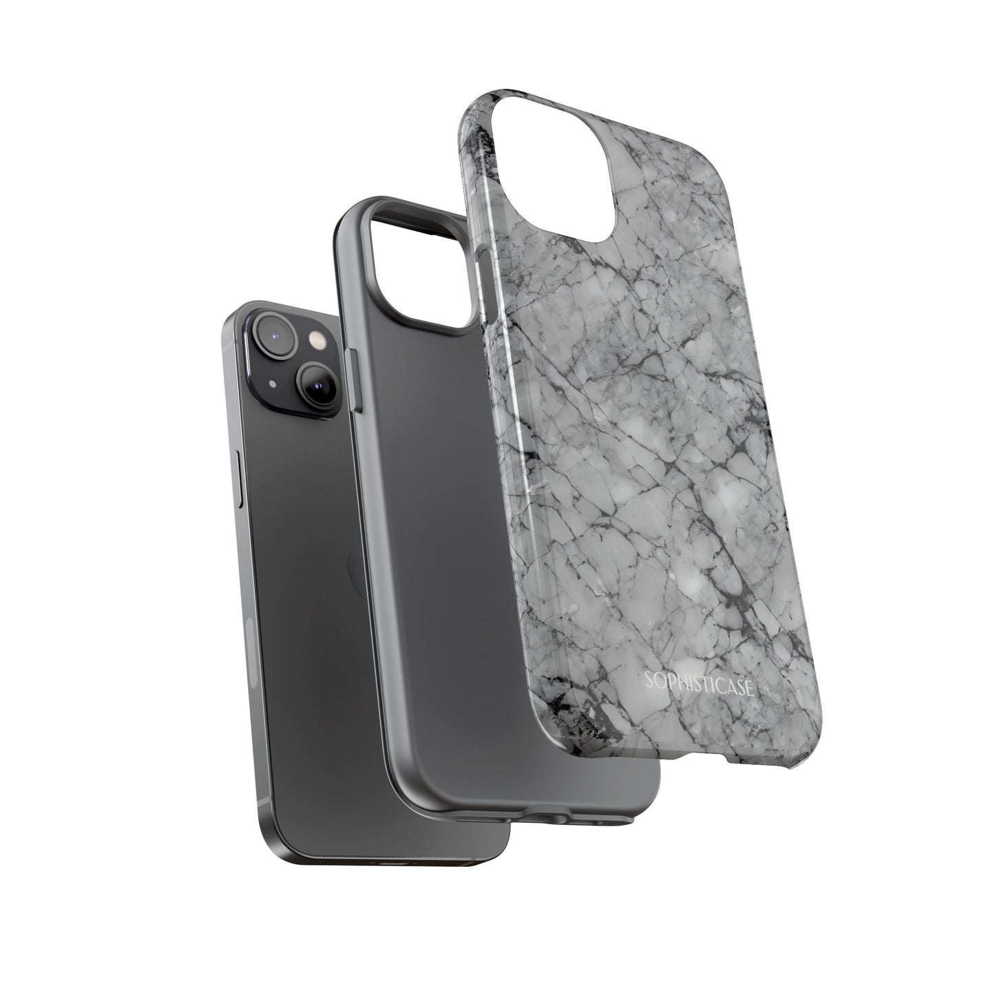 Marble Opulence in Grey - iPhone Case, Samsung Galaxy Case, Google Pixel Case