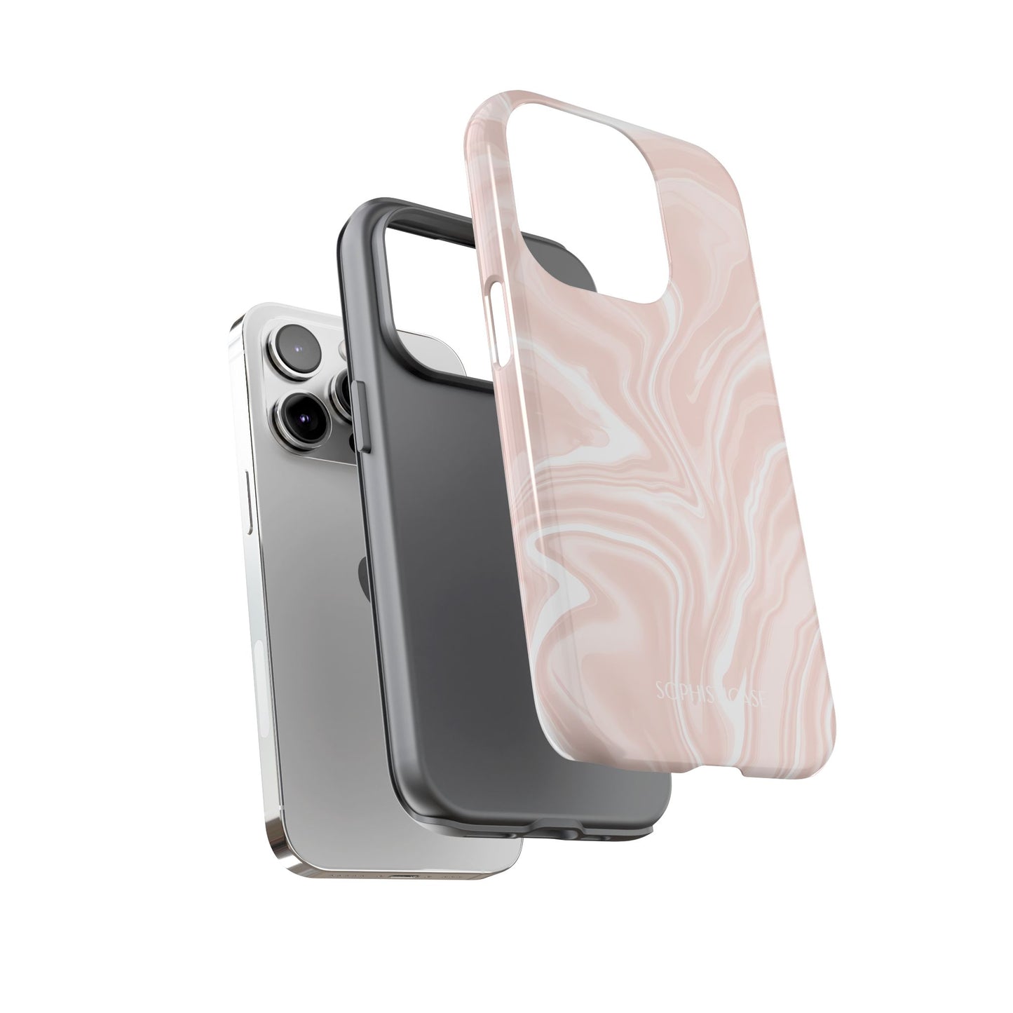 Liquid Dreams in Neutral Beige - Tough Phone Case