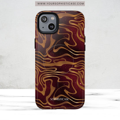 Cosmic Gold in Red - iPhone Magsafe Case