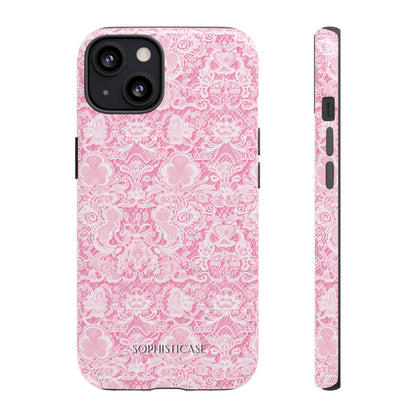 Luxe Lace in Pink - Tough Phone Case