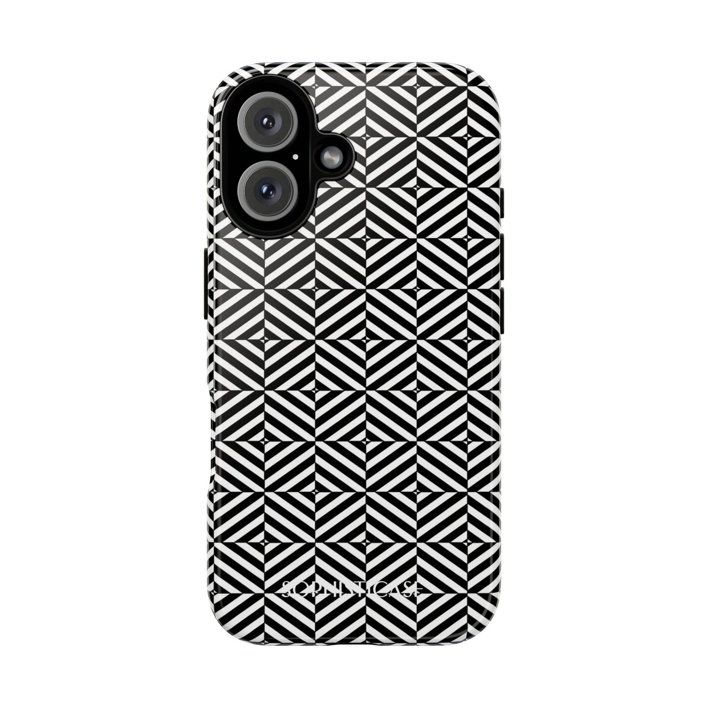 Illusions in Black - Tough Phone Case for iPhone