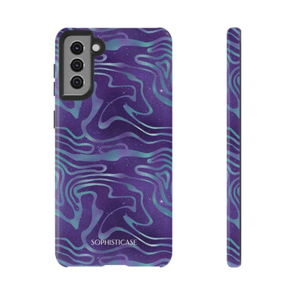 Cosmic Zebra in Blue & Purple - iPhone Case, Samsung Galaxy Case, Google Pixel Case