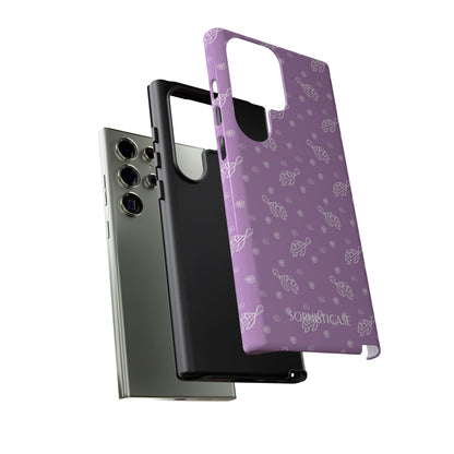 Turtle Island in Purple - Drop Proof Phone Case for Samsung Galaxy