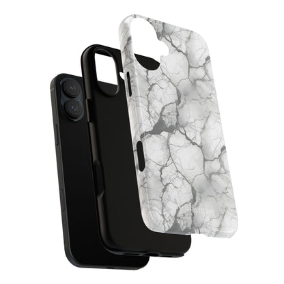 Marble Opulence in Charcoal Grey - Tough Phone Case