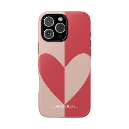 Be Mine in Red and Brown - Phone Case for iPhone