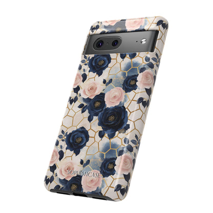 Royal Floral in Navy Hive - Tough Phone Case