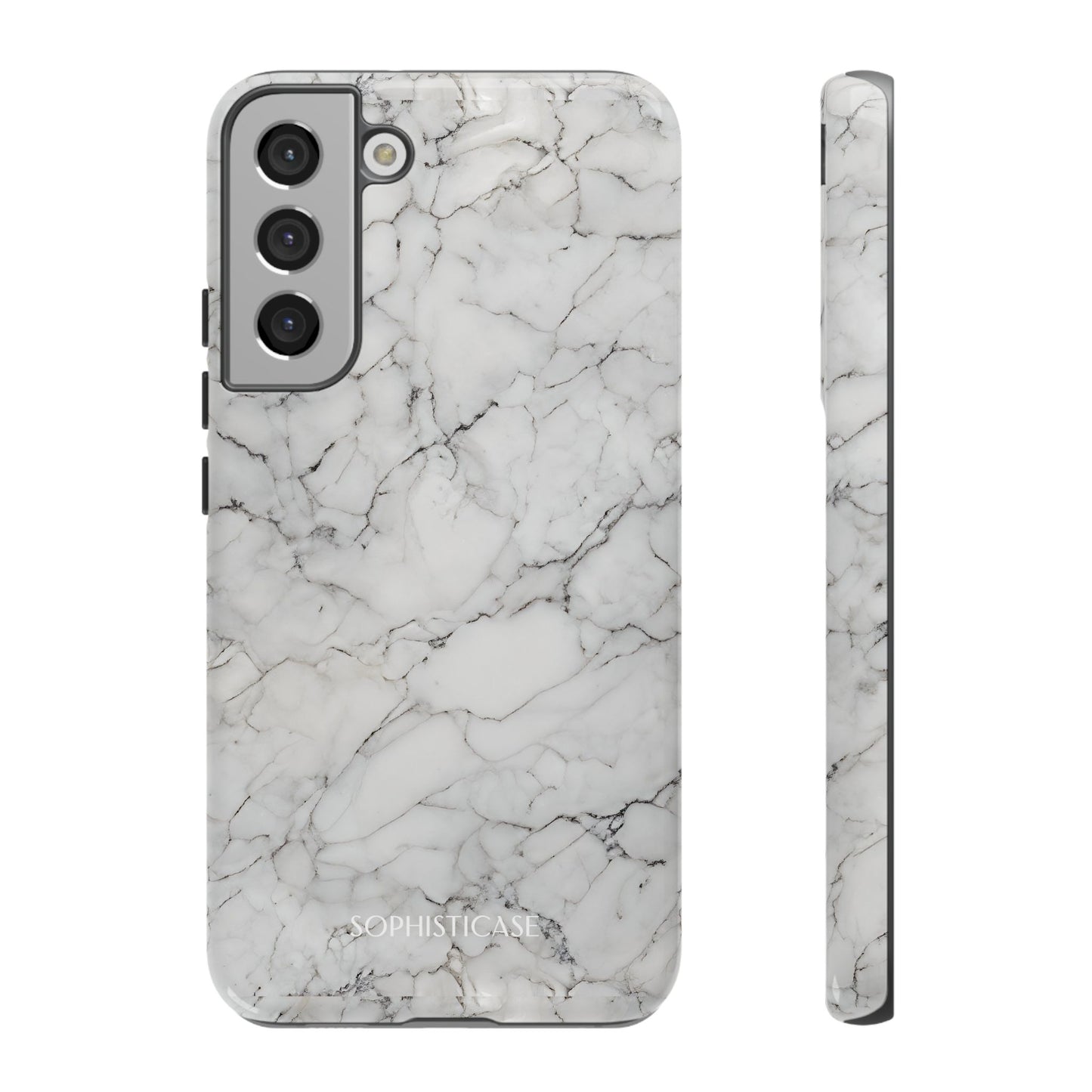 Marble Opulence in White - iPhone Case, Samsung Galaxy Case, Google Pixel Case