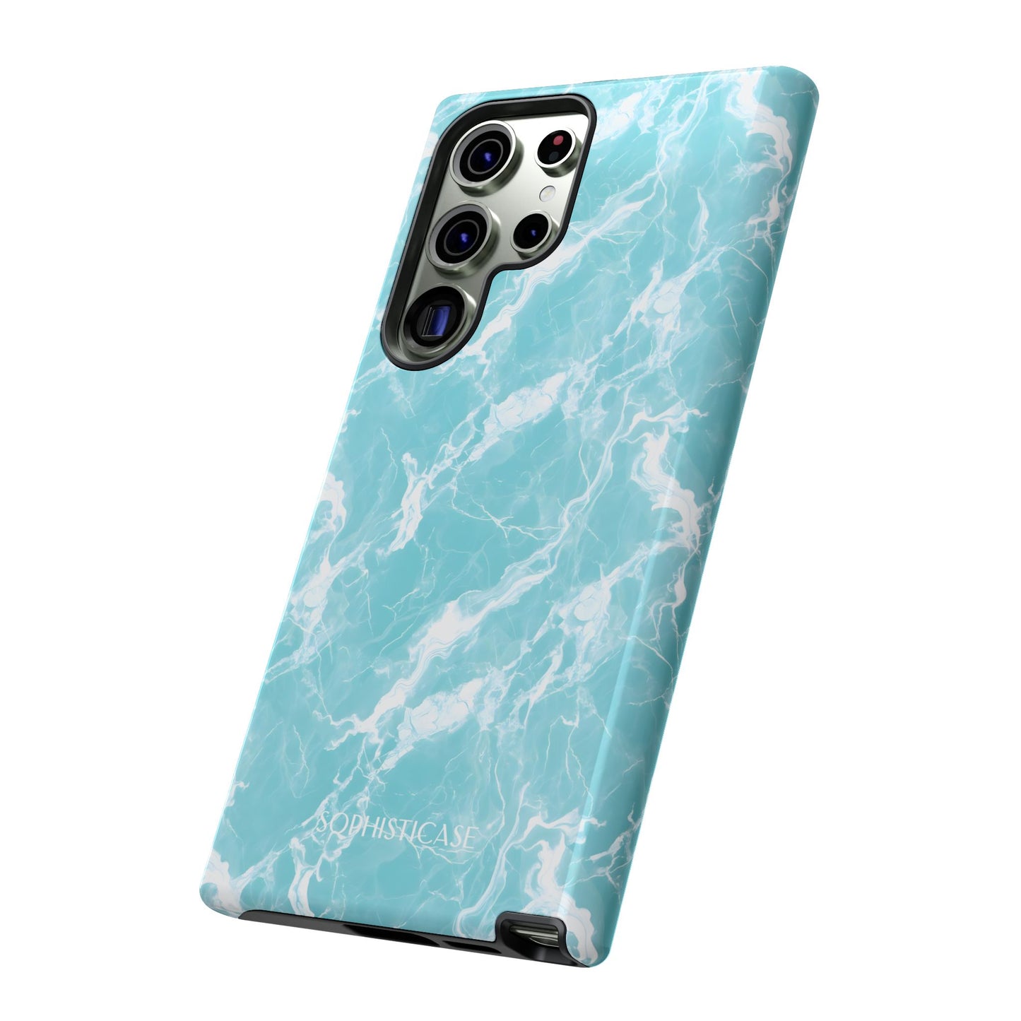 Marble Crush in Aqua - Tough Phone Case