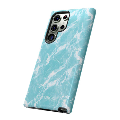 Marble Crush in Aqua - Tough Phone Case