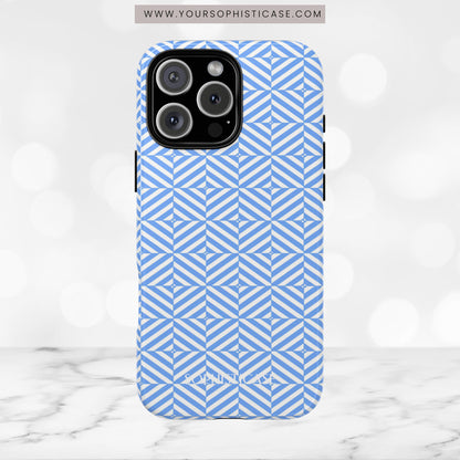 Illusions in Blue - iPhone Case