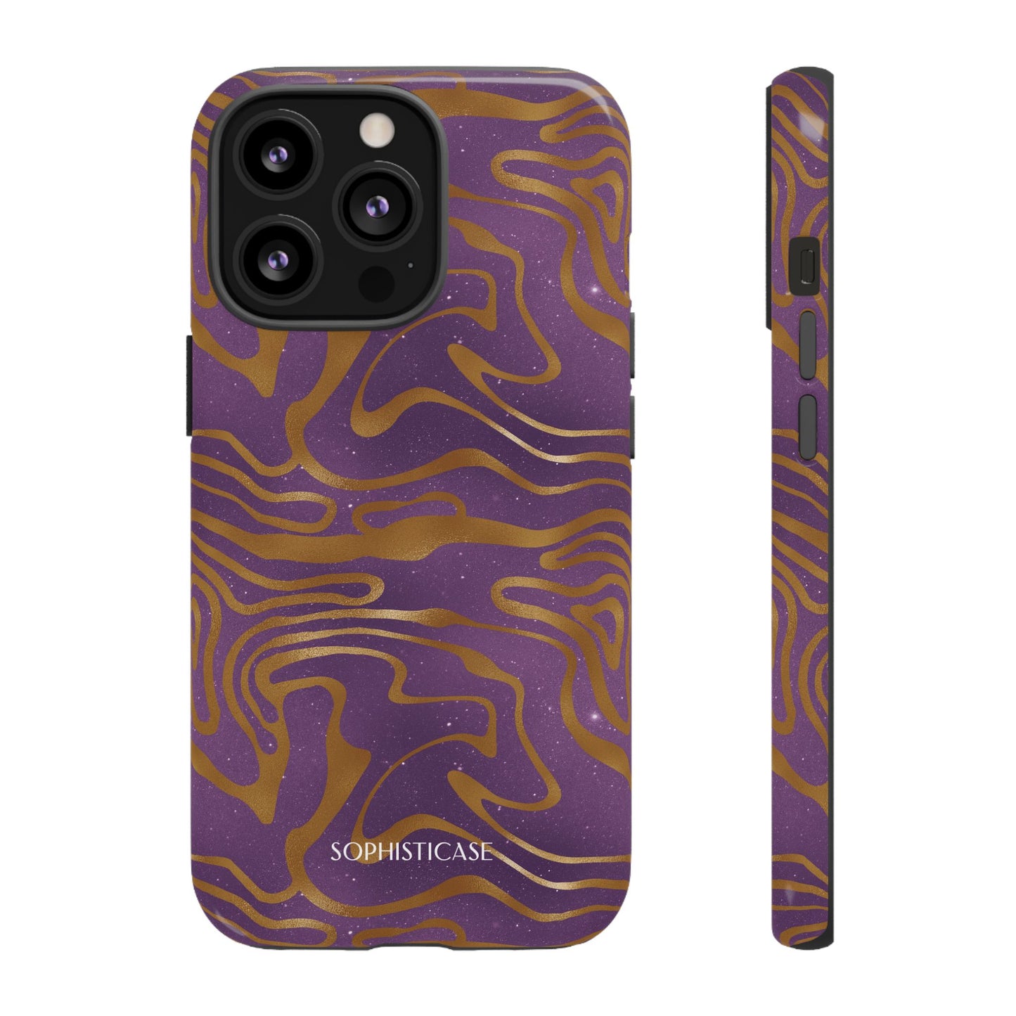 Cosmic Gold in Purple - iPhone Case, Samsung Galaxy Case, Google Pixel Case