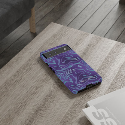 Cosmic Zebra in Blue & Purple - iPhone Case, Samsung Galaxy Case, Google Pixel Case