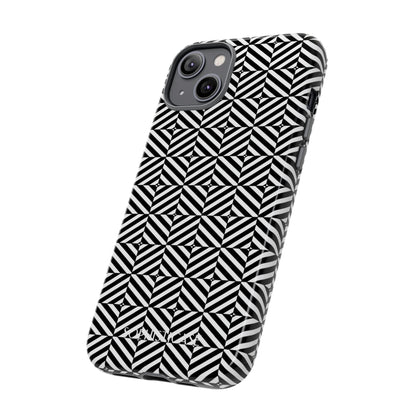 Illusions in Black - iPhone Case