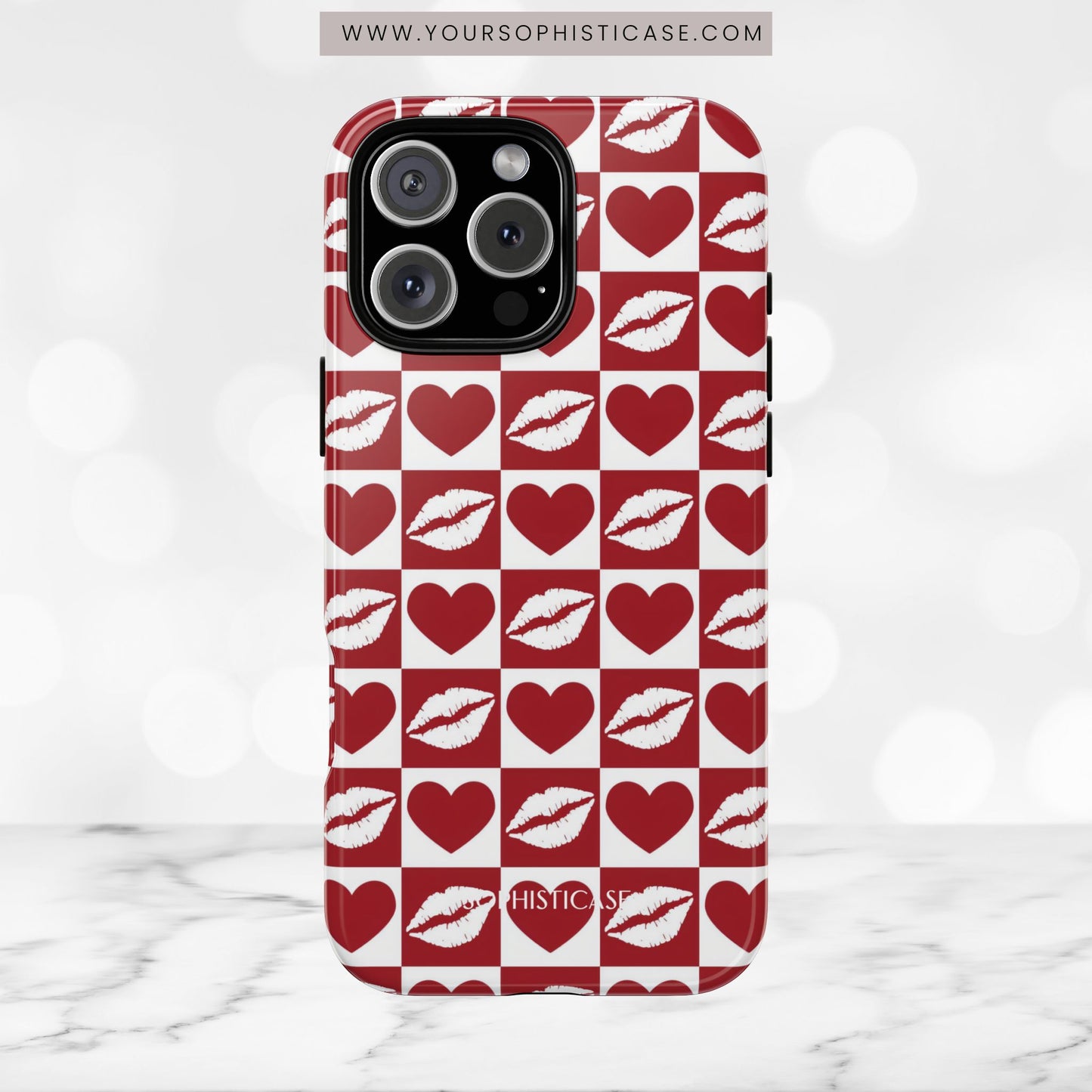 Belle Amie in Red - iPhone Case, Samsung Galaxy Case, Google Pixel Case