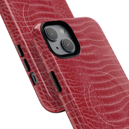 Luxe Leather in Cherry Red - Magsafe Case