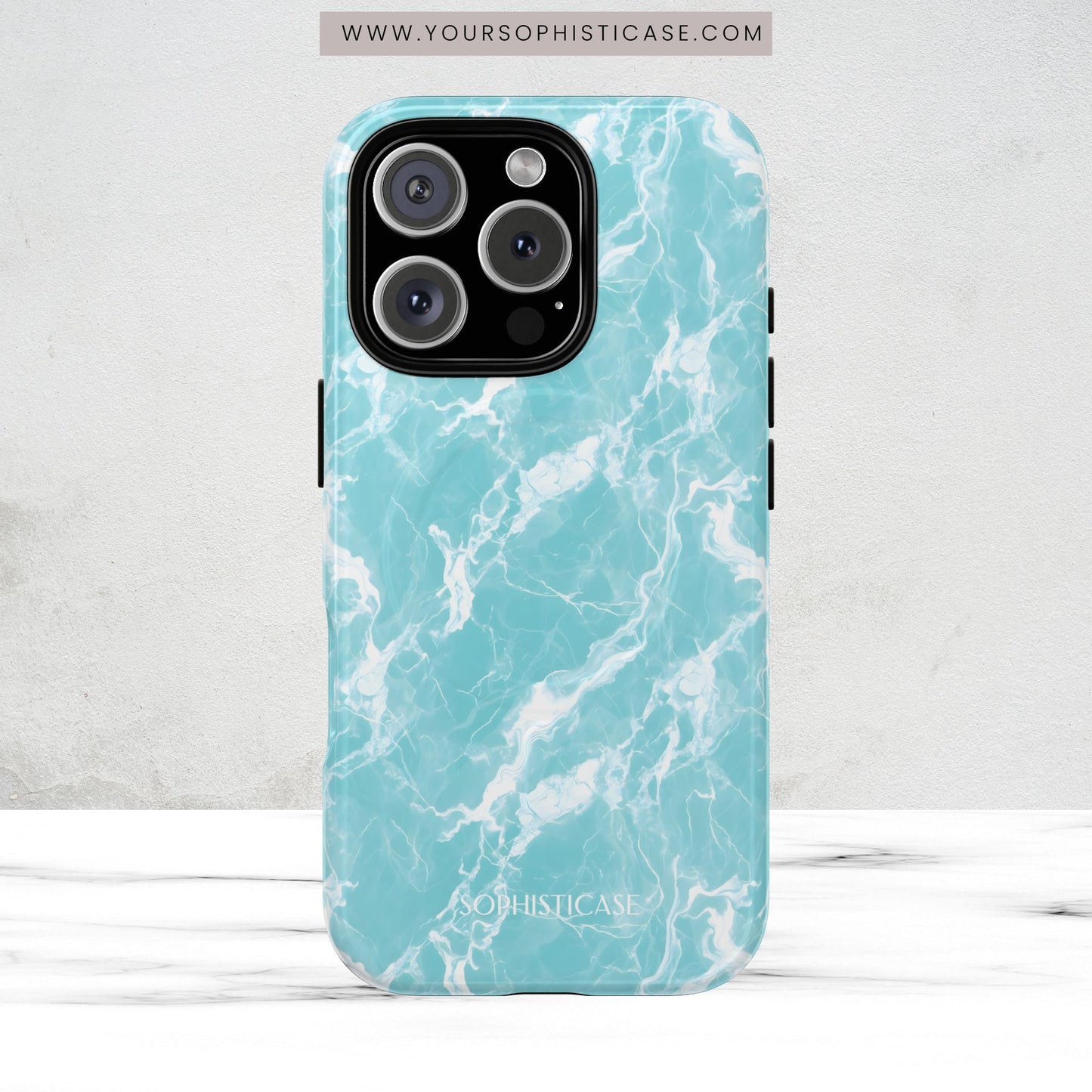 Marble Crush in Aqua - Magsafe Case
