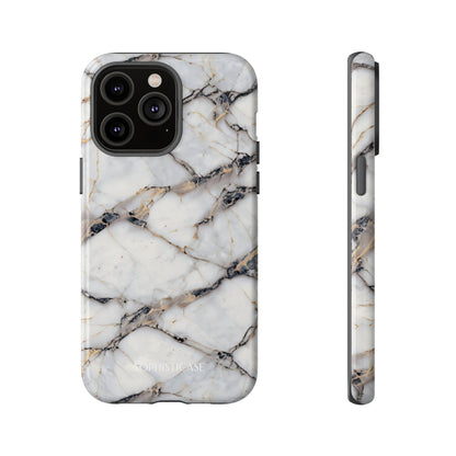 Marble Opulence in Cracked Beige - iPhone Case, Samsung Galaxy Case, Google Pixel Case