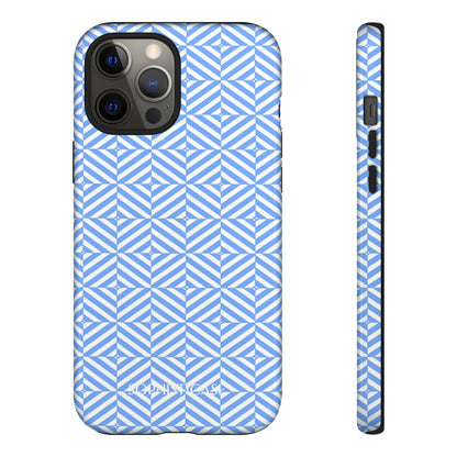 Illusions in Blue - iPhone Case