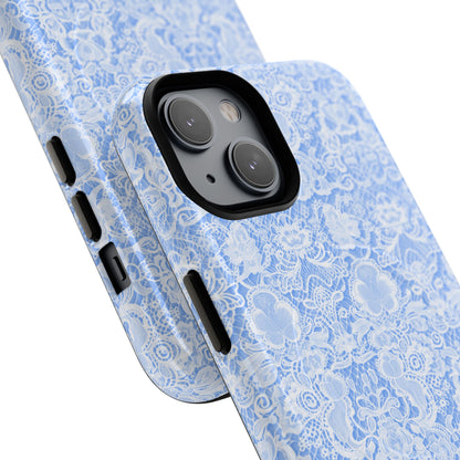 Luxe Lace in Blue - Magsafe Case