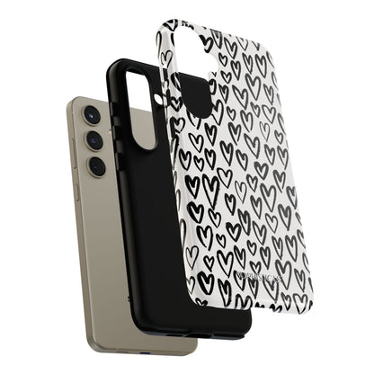 Dark Thoughts in Urban Heart - Tough Phone Case
