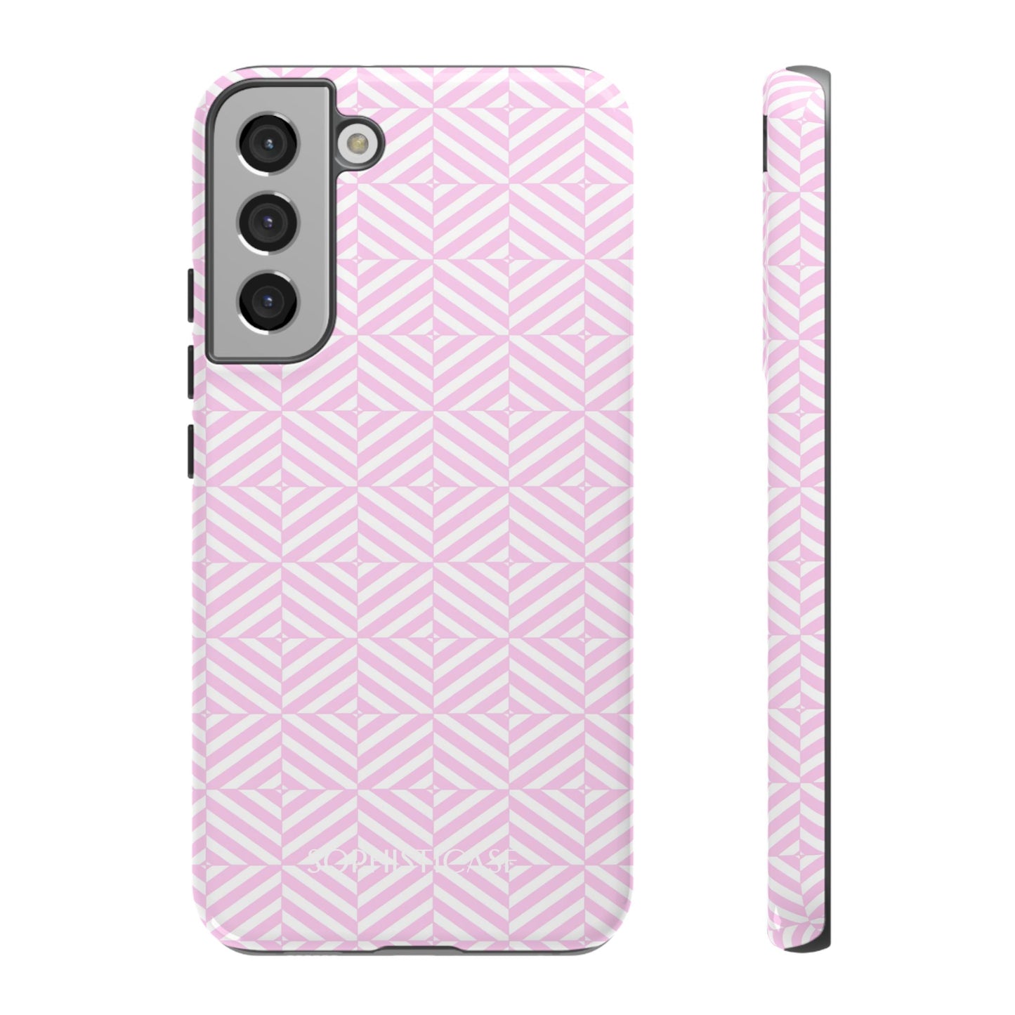 Illusions in Pink - Dual Layer Shockproof Phone Case for iPhone, Google Pixel and Samsung Galaxy