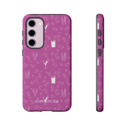 Cocktail Hour in Purple - Drop Proof Phone Case for Samsung Galaxy